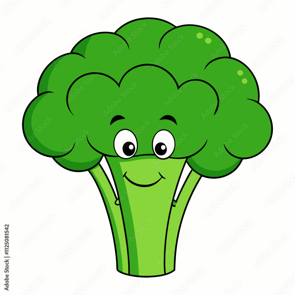 fresh broccoli cartoon vector illustration fresh broccoli cartoon vector illustration