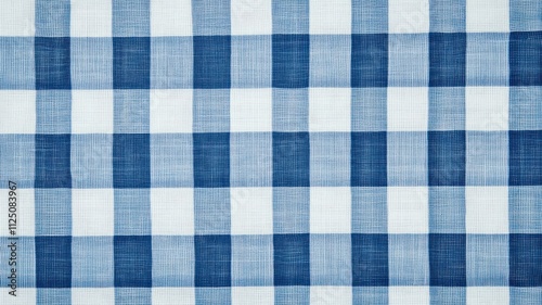 Blue Gingham Pattern Background