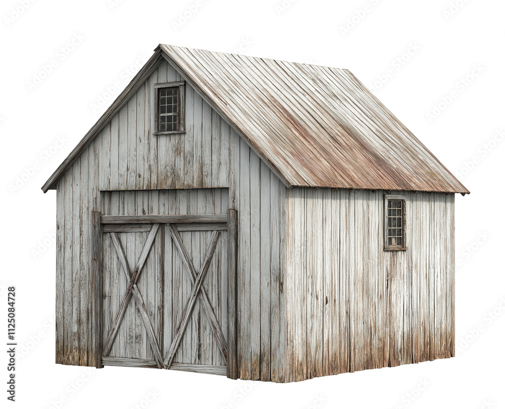 old rustic wooden barn isolated on white background, weathered wood barn cutout png old rustic wooden barn isolated on white background, weathered wood barn cutout png