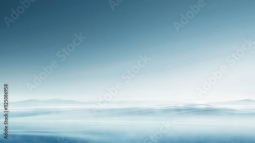 Wallpaper Mural A serene view of a tranquil ocean under a soft blue sky, creating a calming atmosphere. Torontodigital.ca