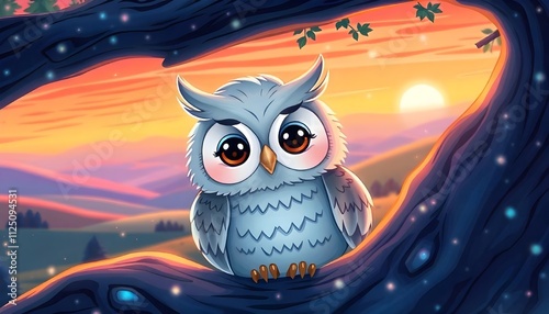 owl sitting on a branch