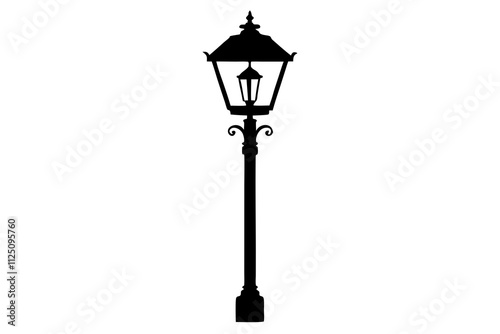 Street Lamp Silhouette Design