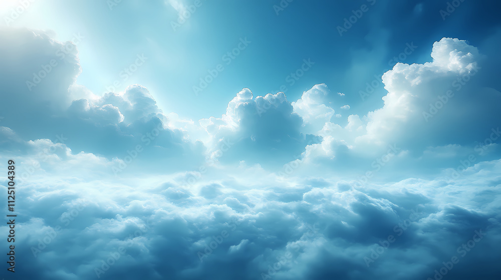 A blue and white gradient background with a dreamy effect. A blue and white gradient background with a dreamy effect.