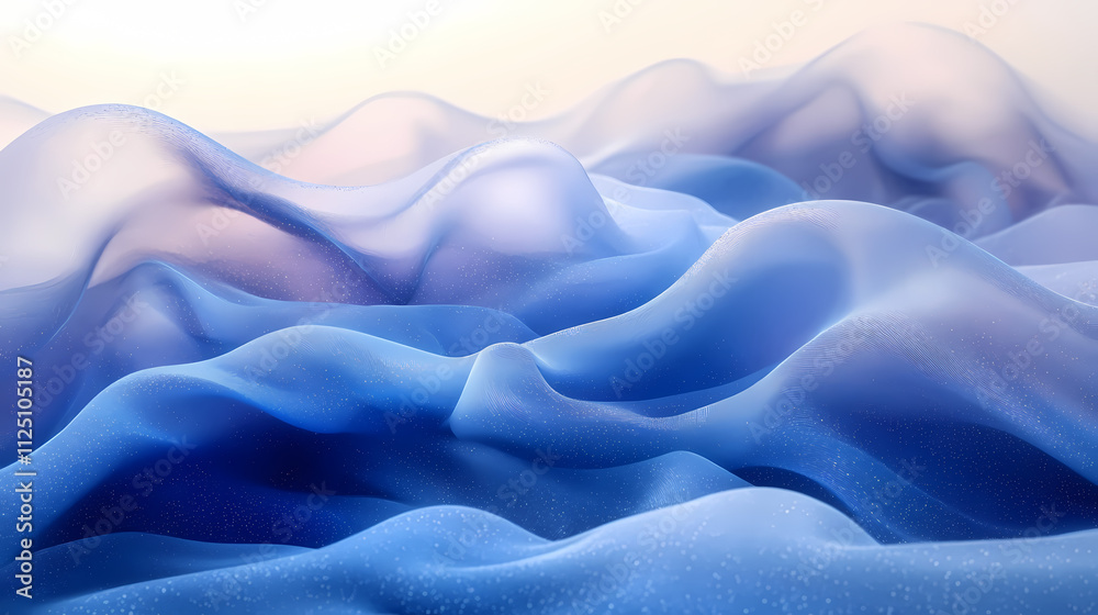 Obraz premium A blue and white gradient background with a dreamy effect.