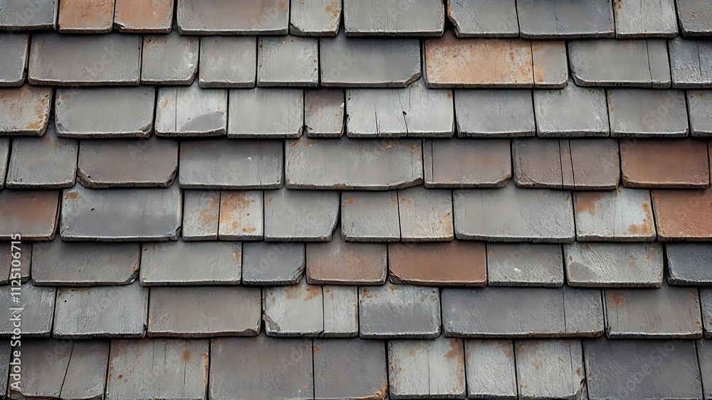 Old brown rustic wooden shingle wall texture - wood facade architecture background Old brown rustic wooden shingle wall texture - wood facade architecture background
