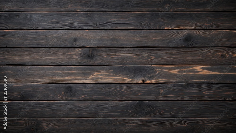 Fototapeta premium Old brown rustic dark grunge wooden timber wall or floor or table texture - wood background banner.