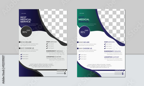 Creative Medical Flyer Design Vector Template, Medical Flyer template, |Modern medical flyer design template, Free Medical Flyer Design Template , Healthcare Flyer, Creative Medical Flyer Template, 