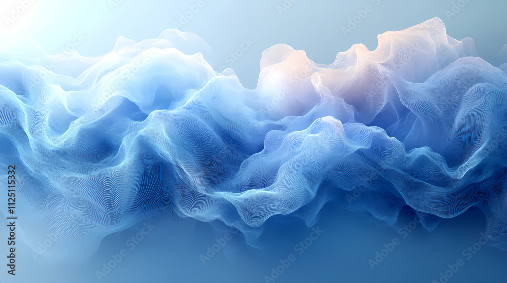A blue and white gradient background with a dreamy effect. A blue and white gradient background with a dreamy effect.