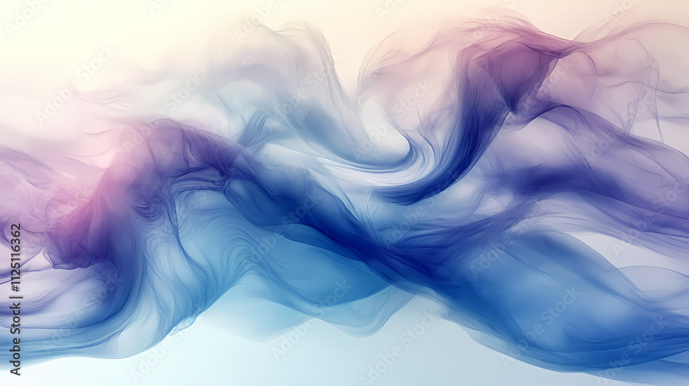 Naklejka premium A blue and white gradient background with a dreamy effect.