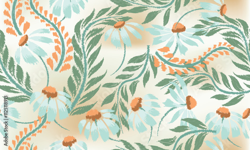floral motif seamless pattern
