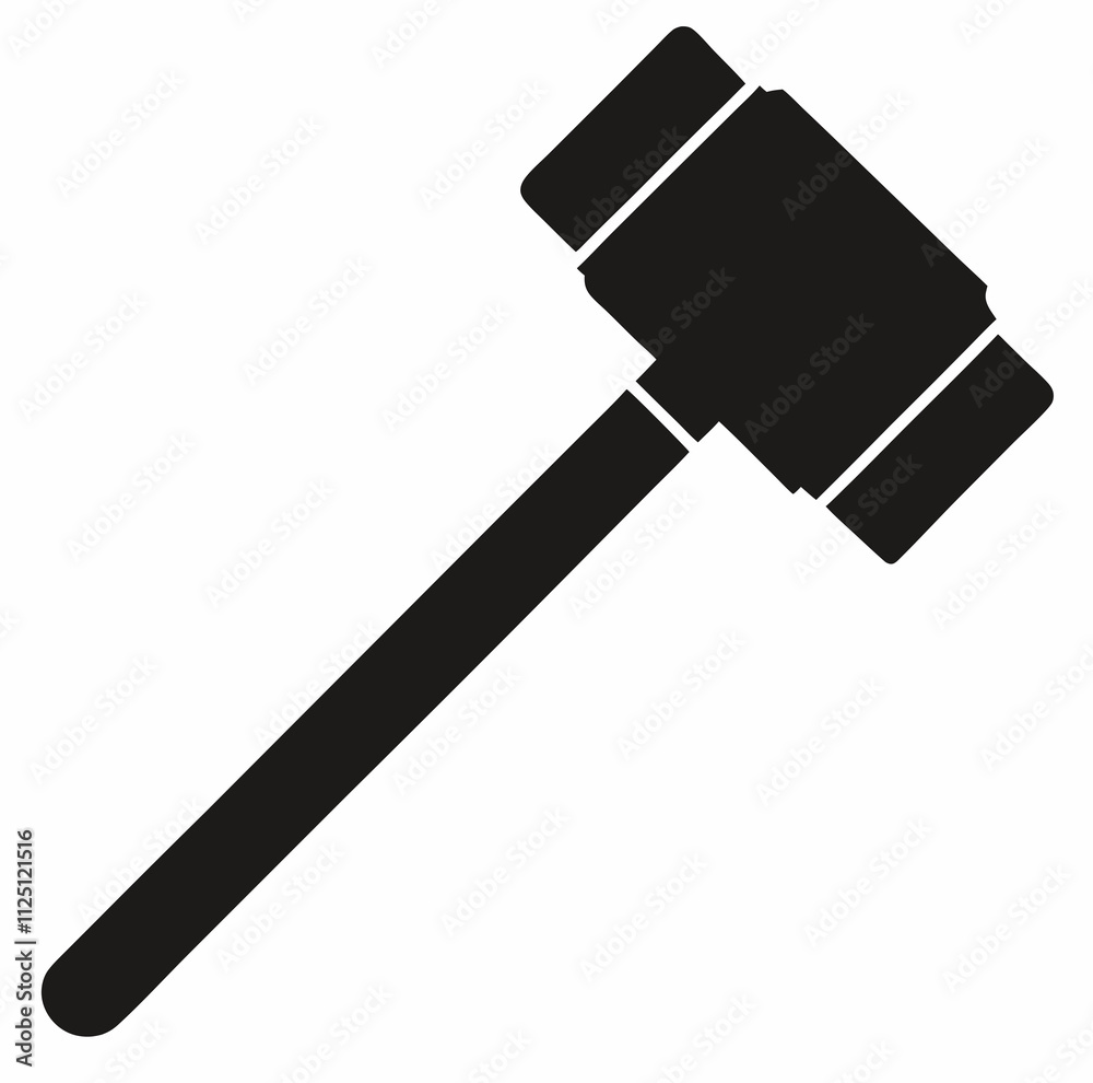 a simple Hammer black silhouette vector illustration a simple Hammer black silhouette vector illustration