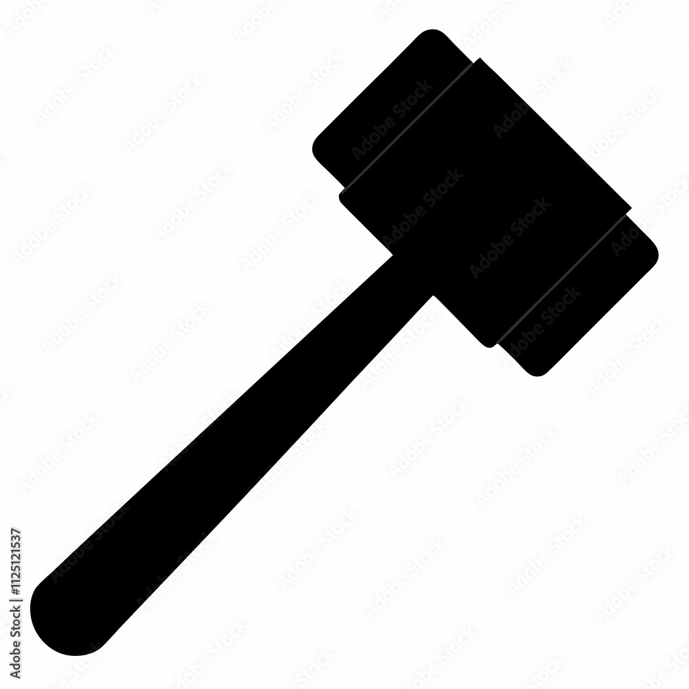 a simple Hammer black silhouette vector illustration a simple Hammer black silhouette vector illustration