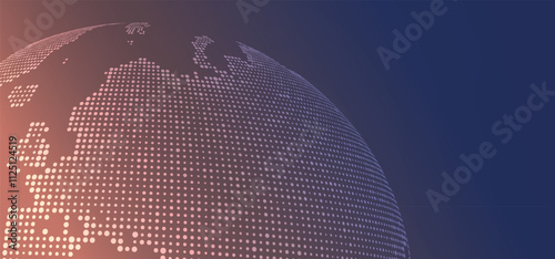 peach fuzz abstract background, digital technology speed connect, cyber nano information,  communication, innovation future tech data, internet network connection, Ai big data, line dot illustration