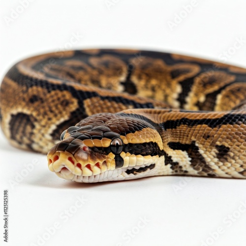 close up of a python