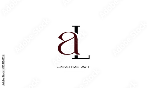 LA, AL, L, A abstract letters logo monogram