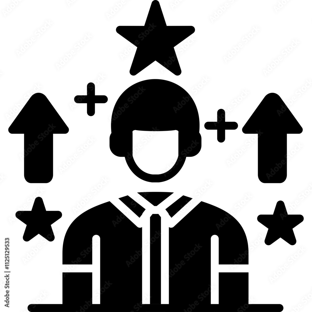 Fototapeta premium Self Improvement Icon