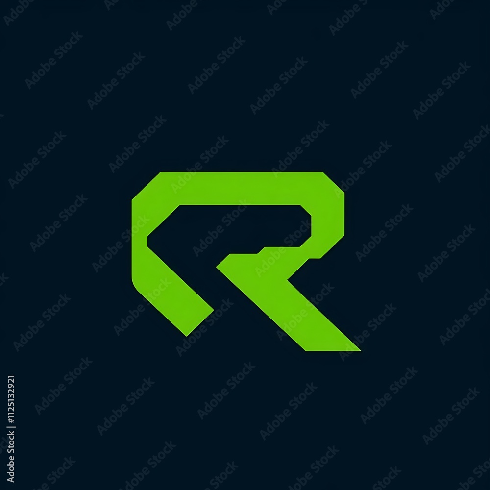 R logo design Digital,R logo pirmeam designe ai gnarater.