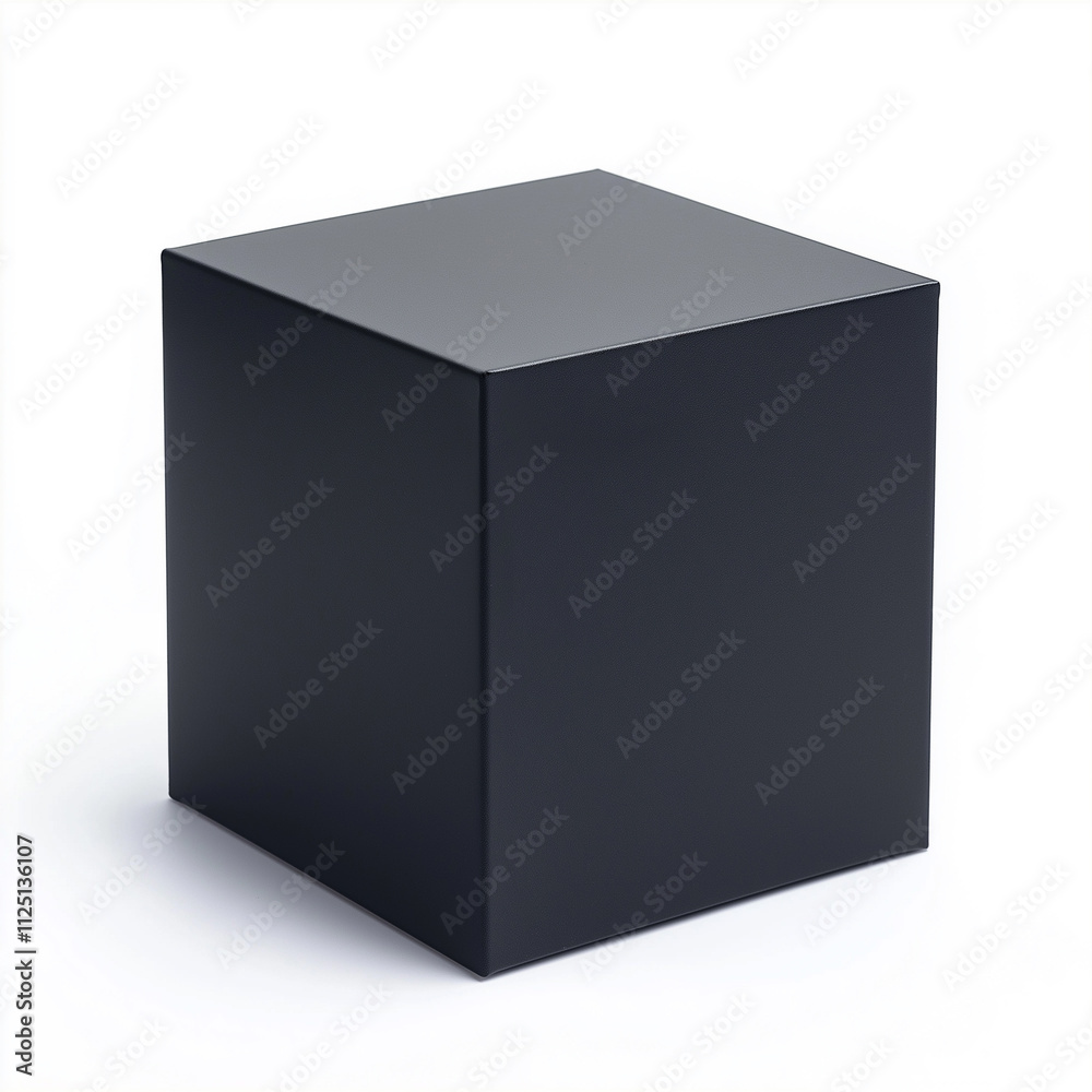 A Luxury black cardboard box with blank space for text, isolated on a clean background. The product is designed as an elegant and minimalist packaging. It features straight edges to create the perfect A Luxury black cardboard box with blank space for text, isolated on a clean background. The product is designed as an elegant and minimalist packaging. It features straight edges to create the perfect