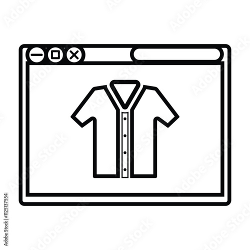 Buy Online Shopping Icon - Vector Graphics for E-commerce Design