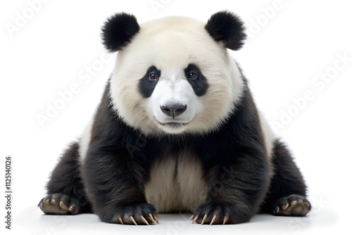 Panda on white background