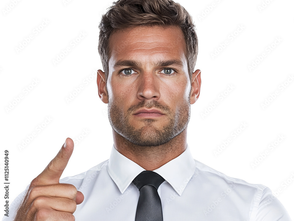 Confident professional, man in white shirt and tie exemplifying business acumen polished style for success Confident professional, man in white shirt and tie exemplifying business acumen polished style for success