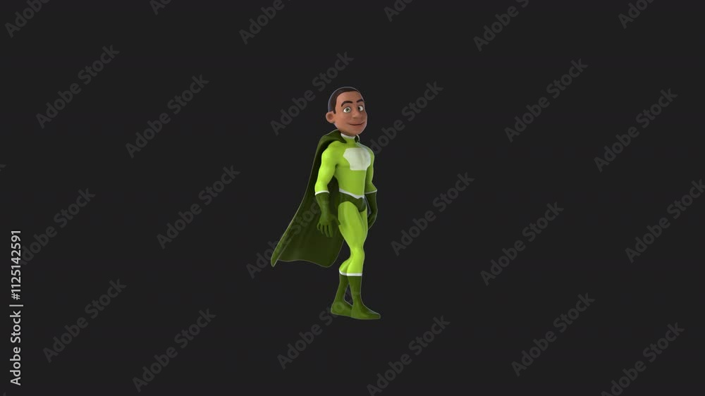 Fun 3D cartoon superhero talking (with alpha channel) Fun 3D cartoon superhero talking (with alpha channel)