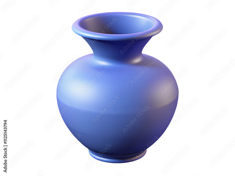 vase 3d plastic icon isolated vase 3d plastic icon isolated