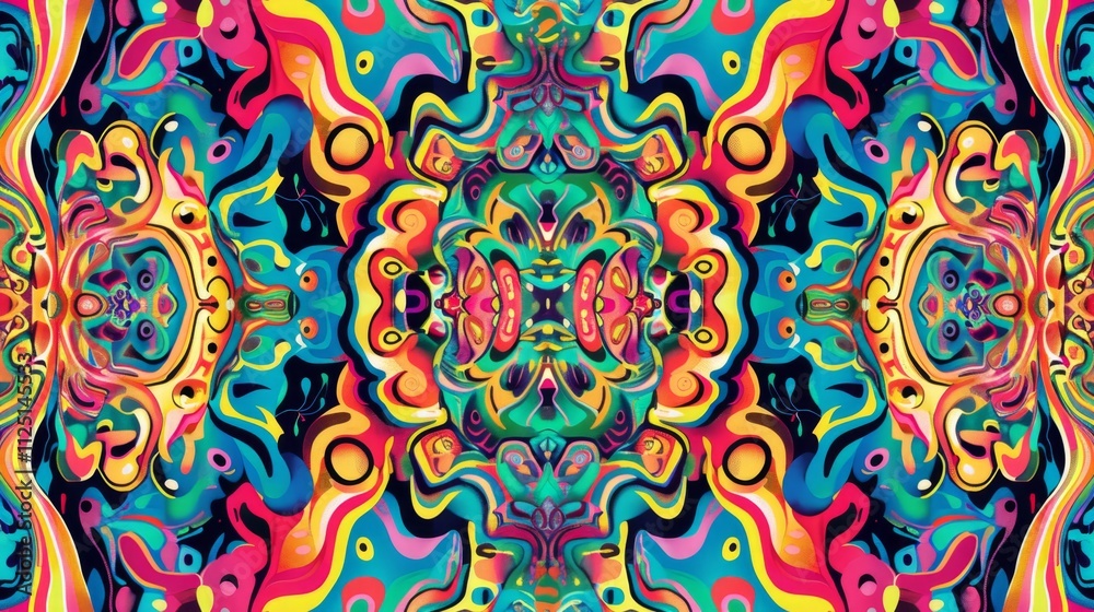 Abstract psychedelic pattern. Mesmerizing and hypnotic trippy background. Abstract psychedelic pattern. Mesmerizing and hypnotic trippy background.