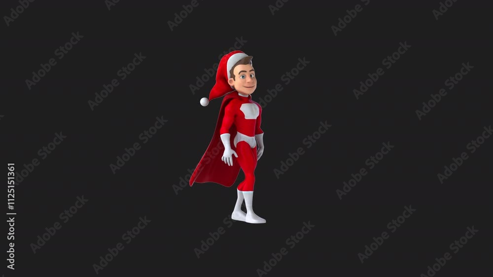 Fun 3D cartoon superhero talking (with alpha channel) Fun 3D cartoon superhero talking (with alpha channel)