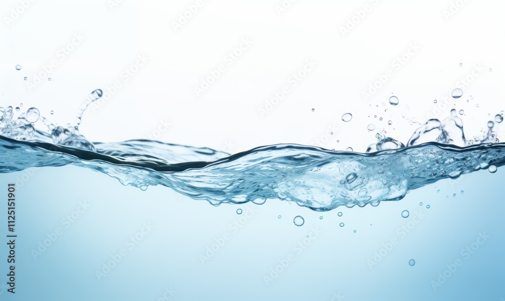 清澈水波纹水下气泡纯净透明清新水背景 清澈水波纹水下气泡纯净透明清新水背景