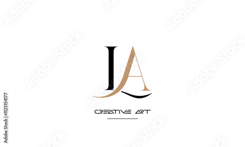 LA, AL, L, A abstract letters logo monogram