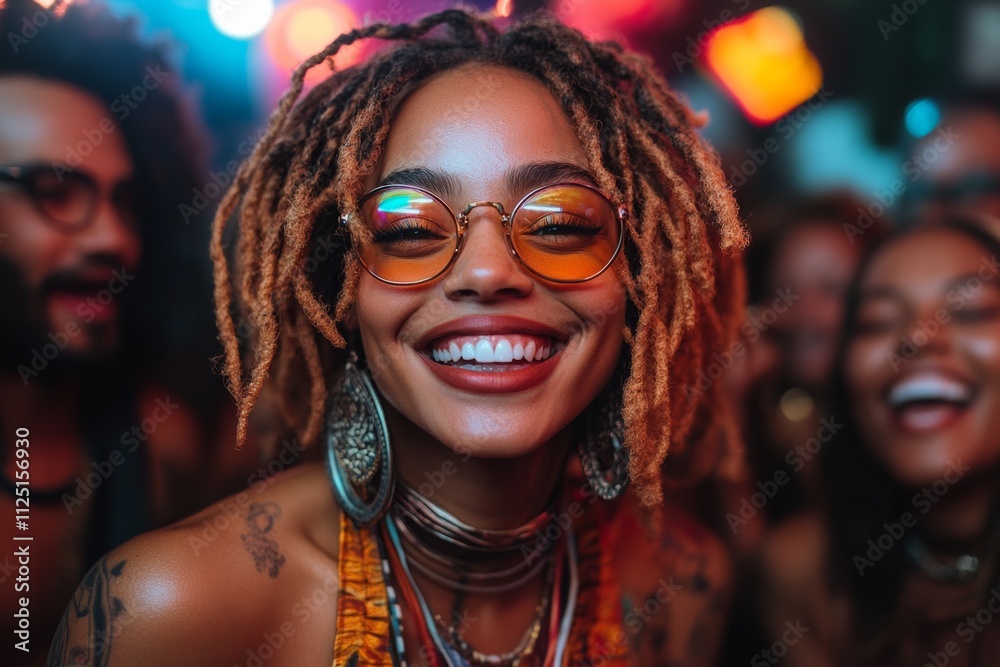 Obraz premium A diverse group of artists celebrating backstage. Generative AI