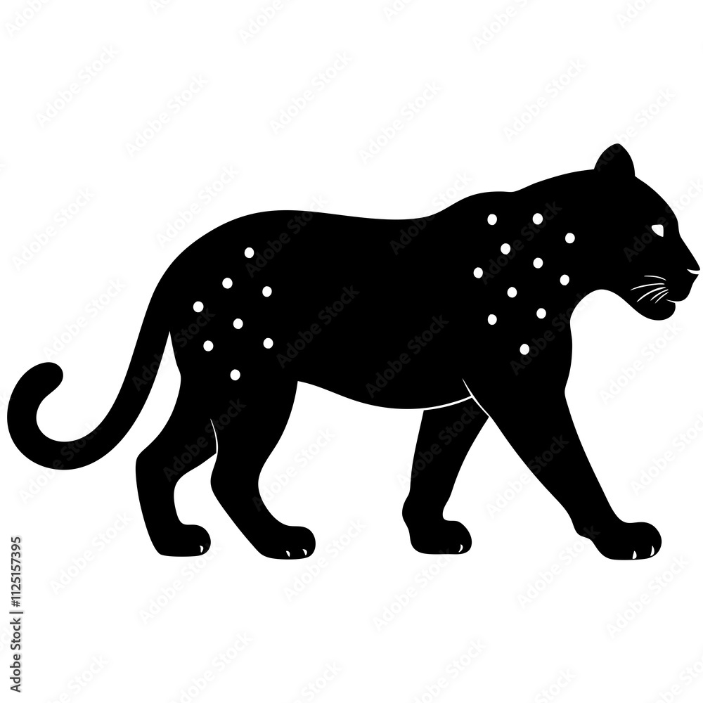 leopard silhouette leopard silhouette