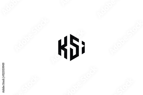 KSI logo. KSI letter. KSI letter logo design. Initials KSI logo linked with circle and uppercase monogram logo. KSI typography for technology, photo