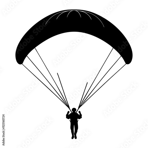 paragliding in the sky