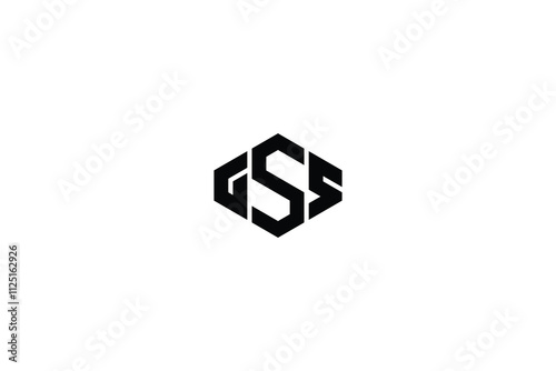 Monogram Letter GSS Modern Initial Logo Design  Vector Illustration	