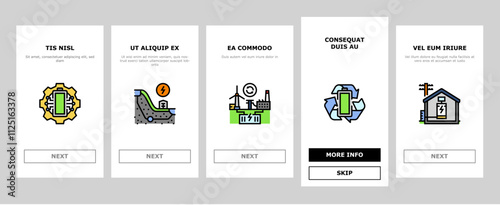 energy storage power system onboarding mobile vector grid lithium, ion electric, photovoltaic wind, green industry, technology, smart energy storage power system illustrations