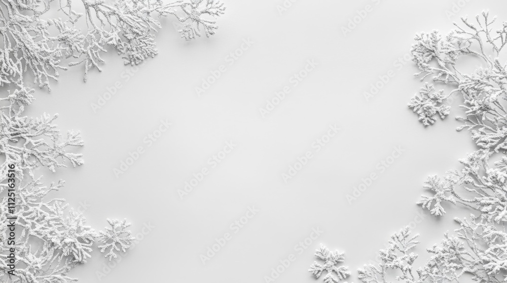Obraz premium Minimalist Captivating Background with Delicate White Patterns