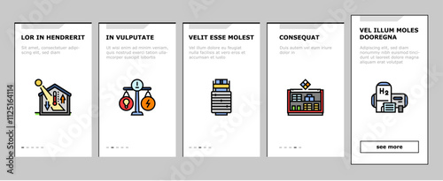 energy storage power system onboarding mobile vector grid lithium, ion electric, photovoltaic wind, green industry, technology, smart energy storage power system illustrations