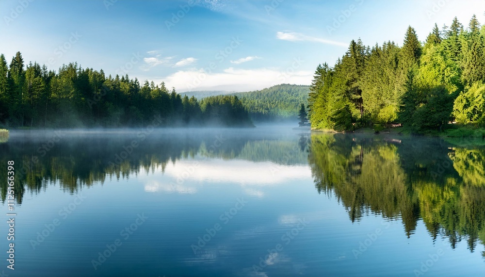 Fototapeta premium lake in the forest