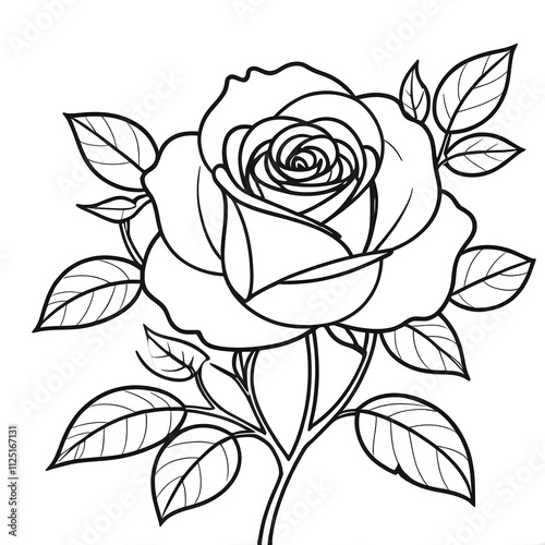 Wallpaper Mural Rose Coloring Pages For Kids Torontodigital.ca