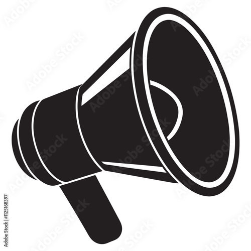 Party Horn with Stars silhouette