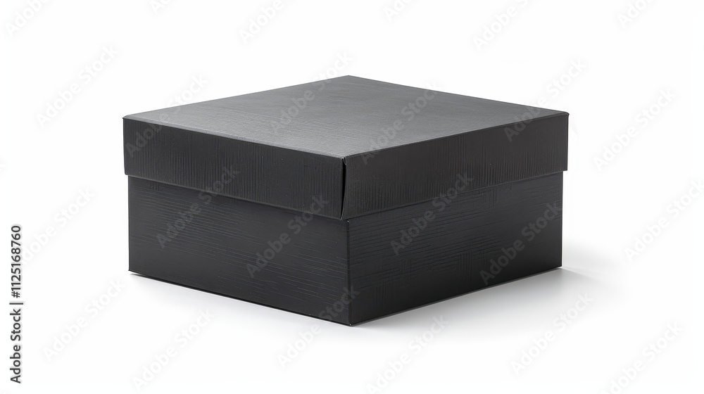 black gift box isolated on white black gift box isolated on white