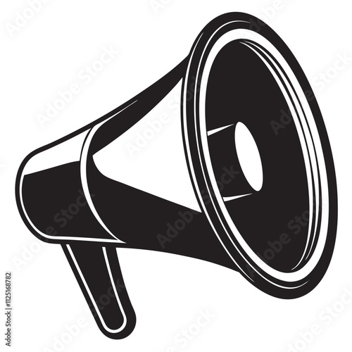 megaphone on white background