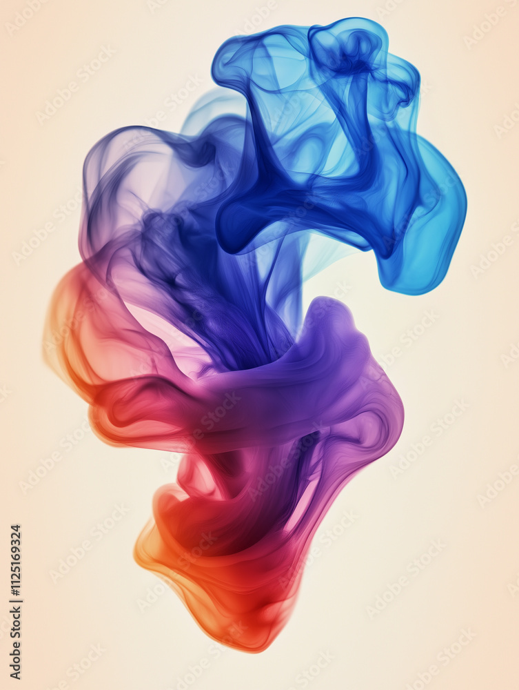 Abstract Ink Splash. Colorful Liquid Art. Concept of Creativity, Color, and Movement. Abstract Ink Splash. Colorful Liquid Art. Concept of Creativity, Color, and Movement.