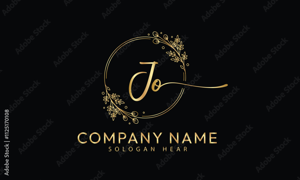 JO O J initial signature logo template vector JO O J initial signature logo template vector