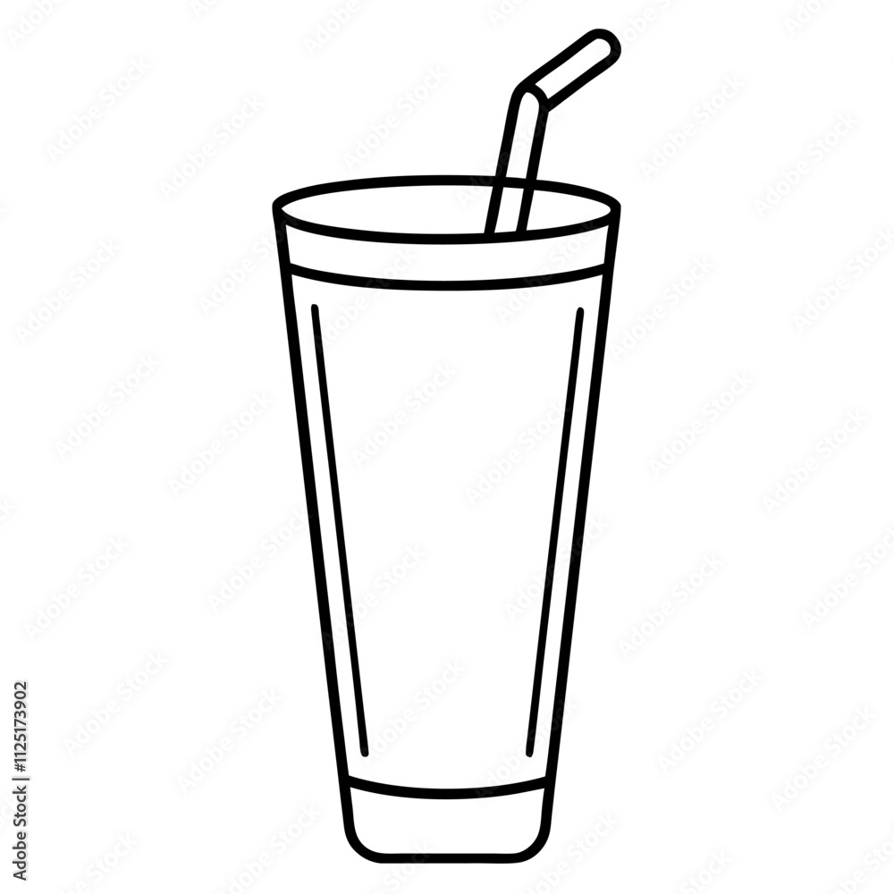Juice can or glass vector icon on white backgrount Juice can or glass vector icon on white backgrount