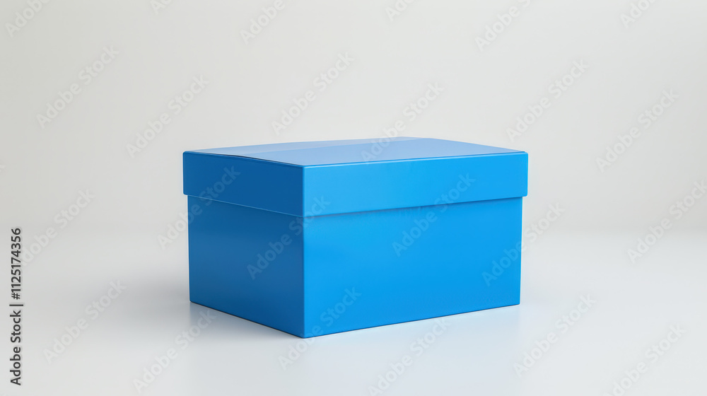 blue gift box isolated on white blue gift box isolated on white