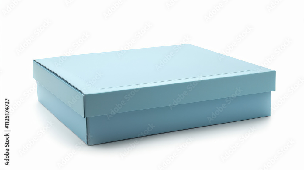 blue gift box isolated on white blue gift box isolated on white