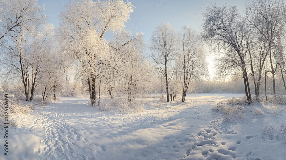 Beautiful winter landscape with forest, trees, lake, capturing the quiet beauty of winter in forest, abstract snow background in forest. Beautiful winter landscape with forest, trees, lake, capturing the quiet beauty of winter in forest, abstract snow background in forest.